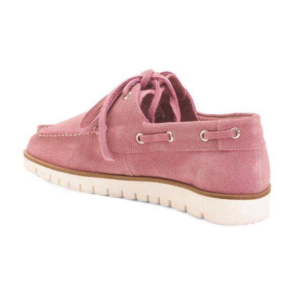 SEYCHELLES Mauve Suede Kipper Boat Shoes - Picture 2 of 3
